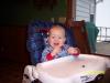 Sven in his high chair